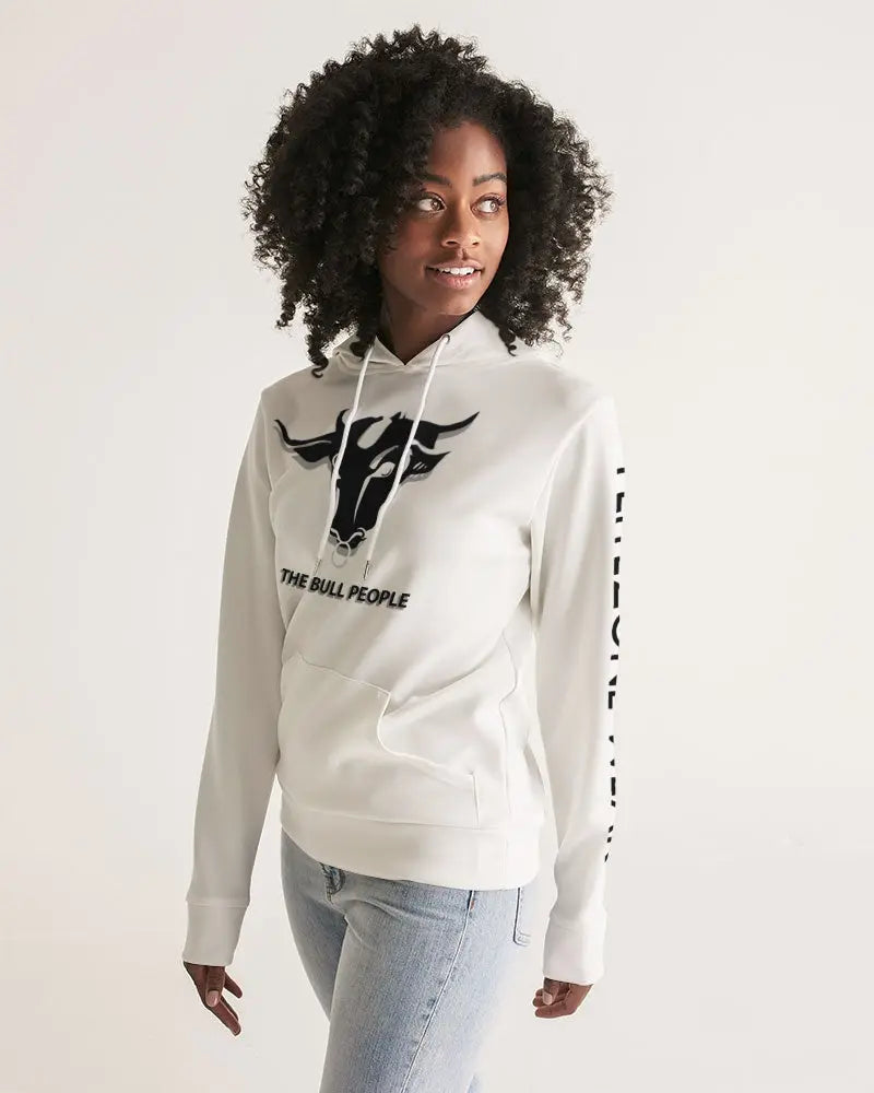 THE WHITE BULL Women's Hoodie Kin Custom