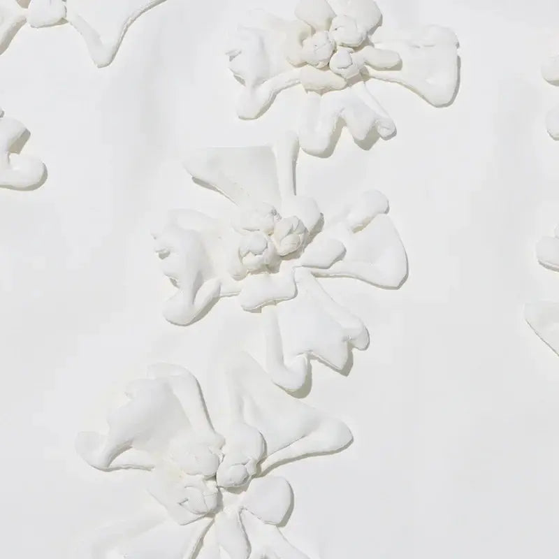 Trendy 3D Flower Womens Wrapped Hip Short Skirts 2024 High Waist Female A-line Mini Skirt Korean Style Dress Vestidos Para Mujer FZwear