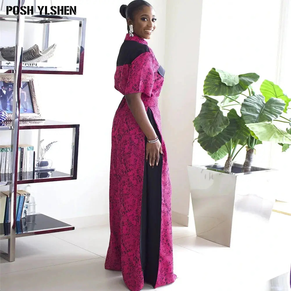 Two 2 Piece Pants Sets Women Outfit Summer Clothes African Dresses for Women 2024 New in Plus Size Matching Set Africa Clothing FZwear