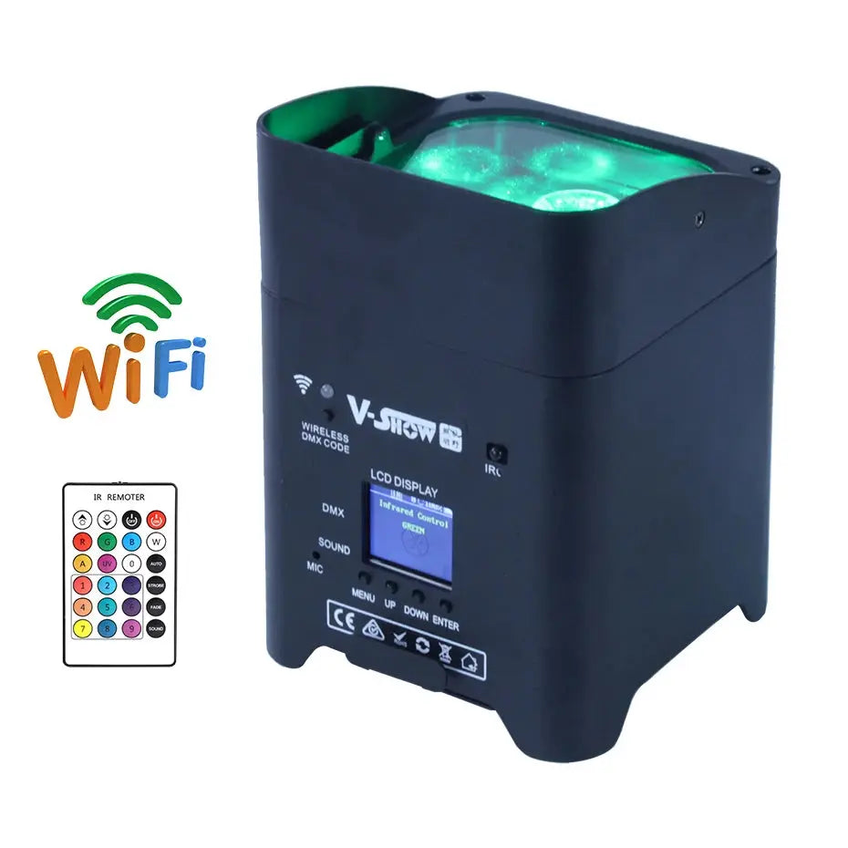 FZ uplight 4pcs with 1pcs soft bag wireless battery & Remote Control par light