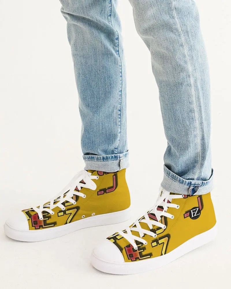 YELLOW ZONE Men's Hightop Canvas Shoe Kin Custom