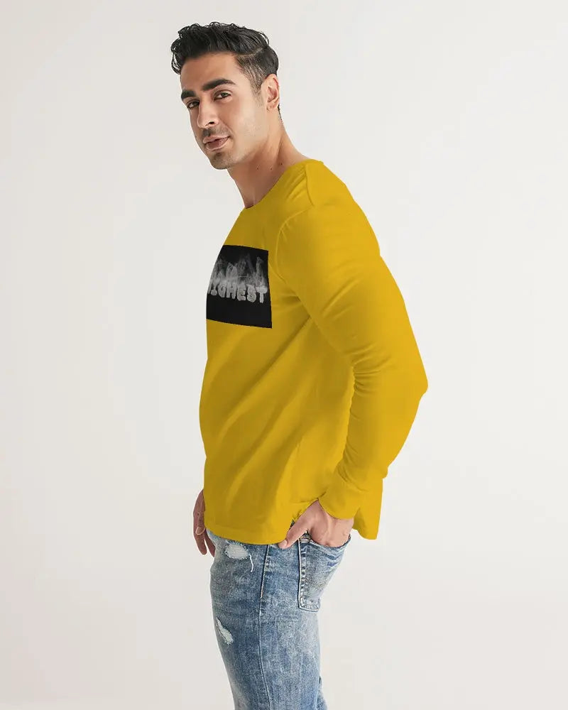 YELLOW ZONE Men's Long Sleeve Tee Kin Custom
