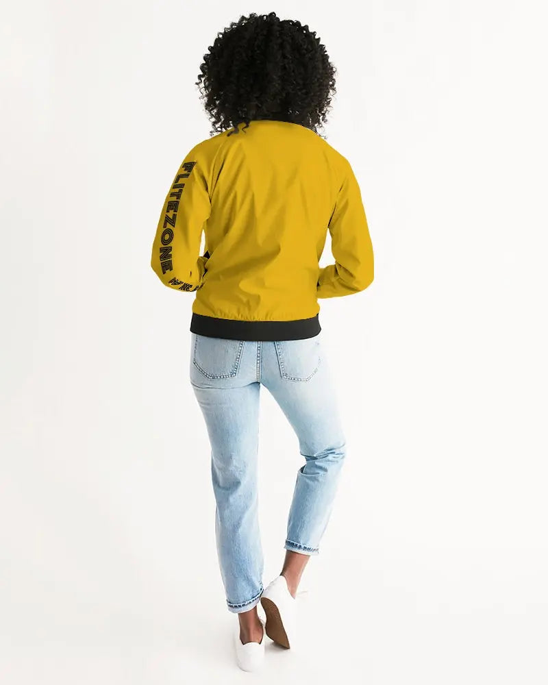 YELLOW ZONE Women's Bomber Jacket Kin Custom