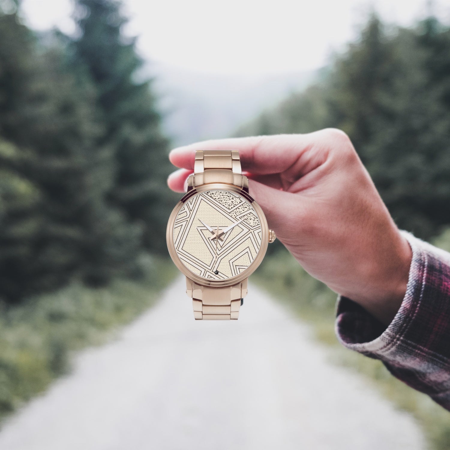 FZ African Print Steel Strap Automatic Watch - FZwear