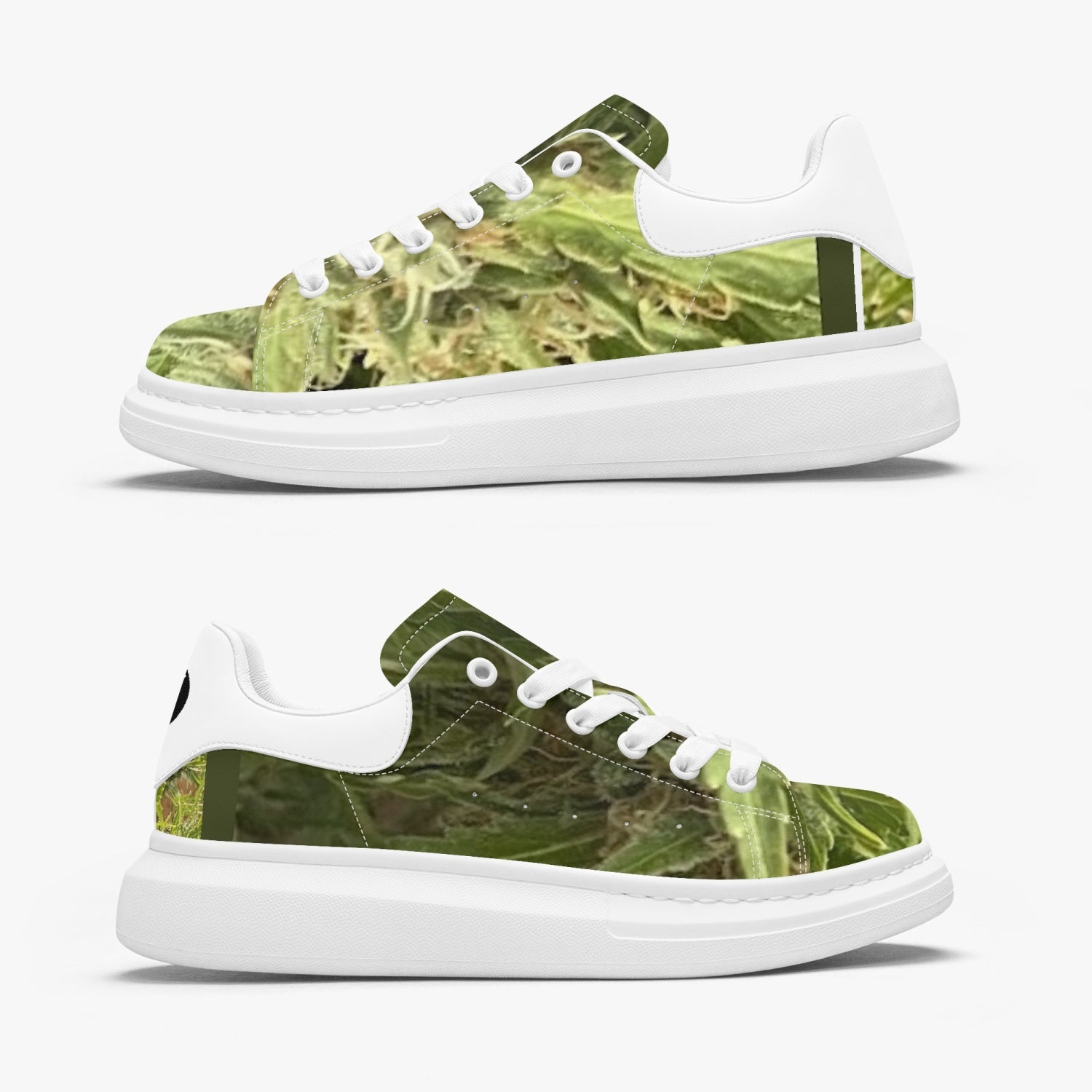 FZ Unisex Weed Leather Oversized Sneakers - FZwear