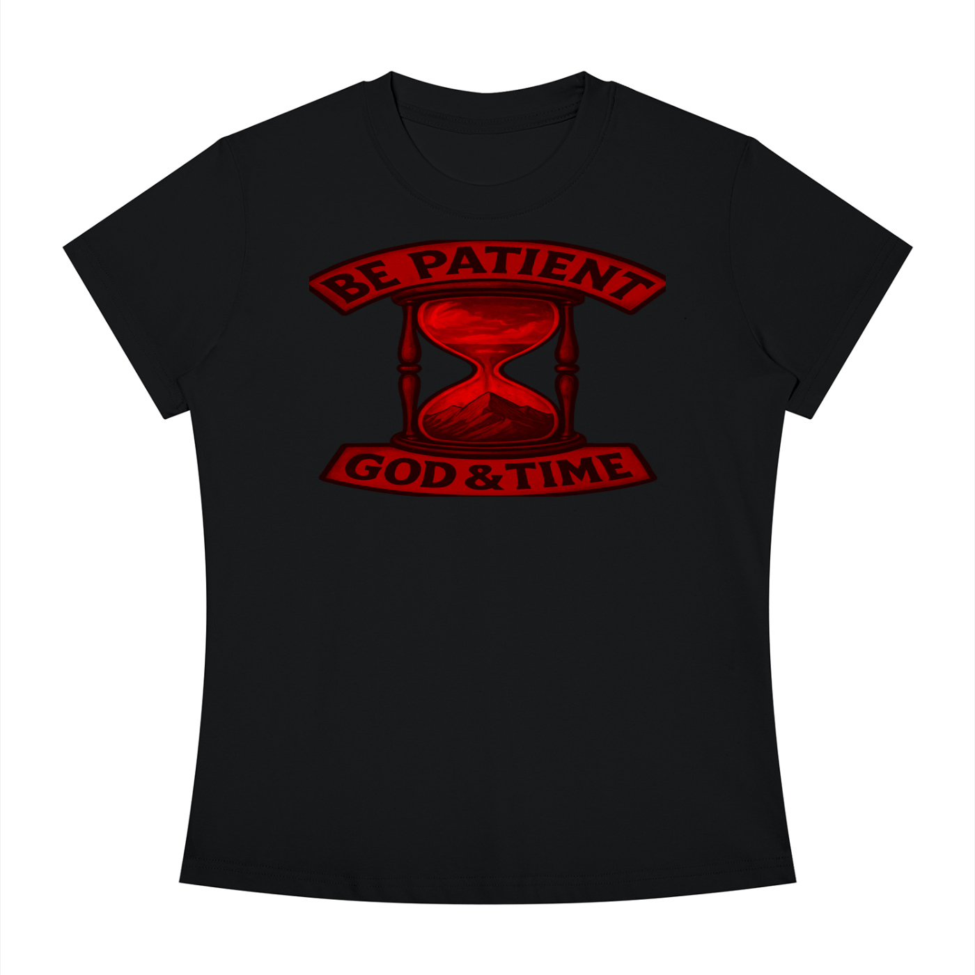 FZ Women's Slim Fit God & Time Crewneck Tee