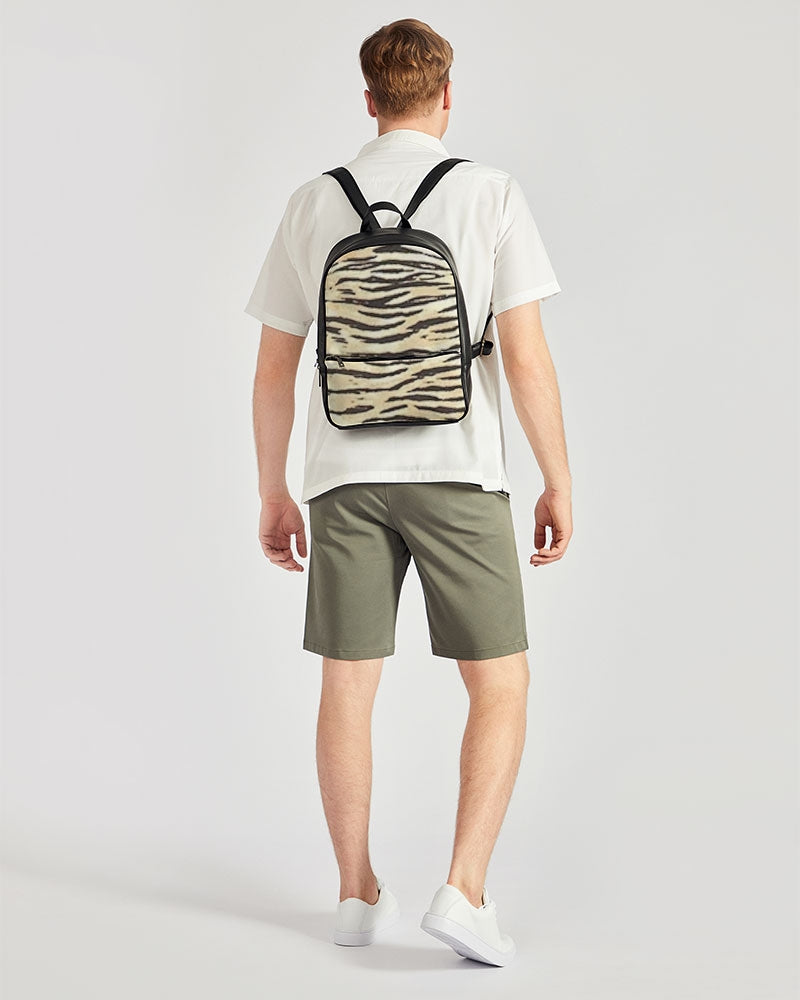 FZ AFRICAN TIGER PRINT Classic Faux Leather Backpack - FZwear