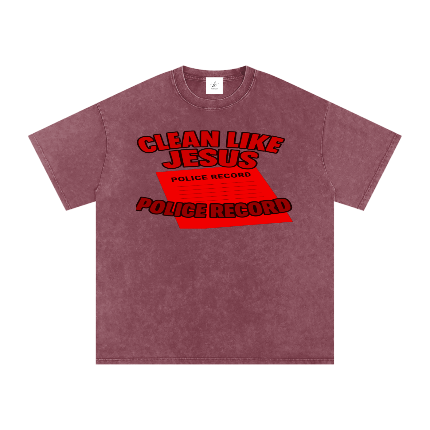 FZ Unisex Acid Wash Oversize Tee