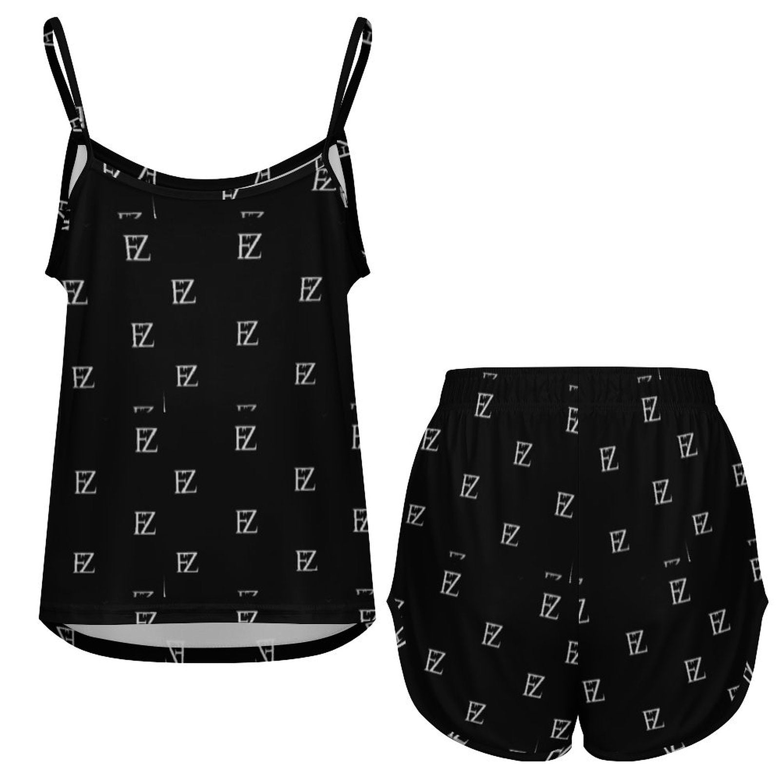 FZ Women's Spaghetti Strap Shorts Pajama Suit