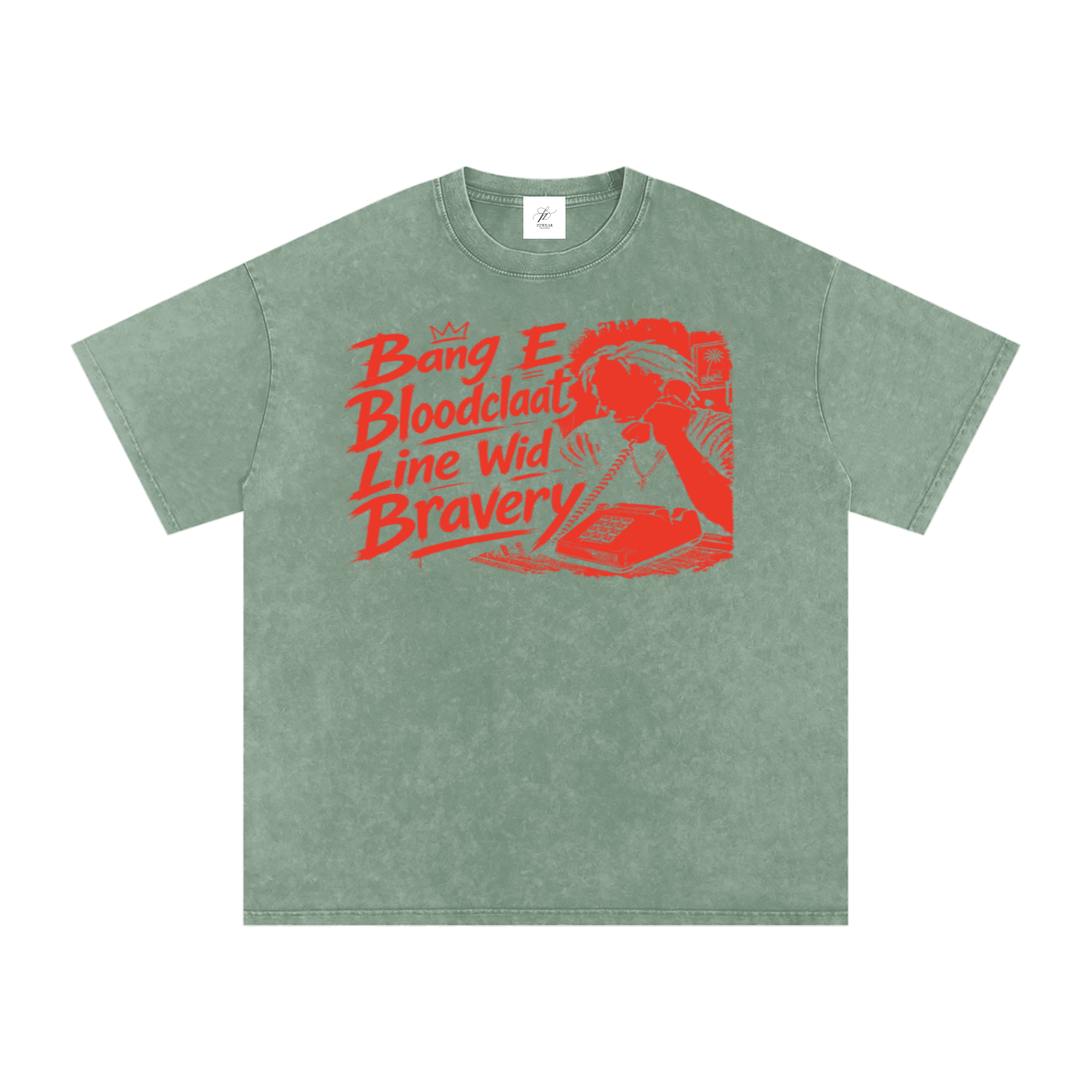 FZ Unisex Snow Washed Oversized Banga Cotton Tee