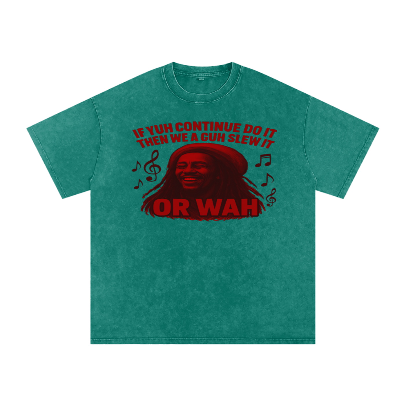 FZ Unisex "Or Wah" Acid Wash Oversize Tee