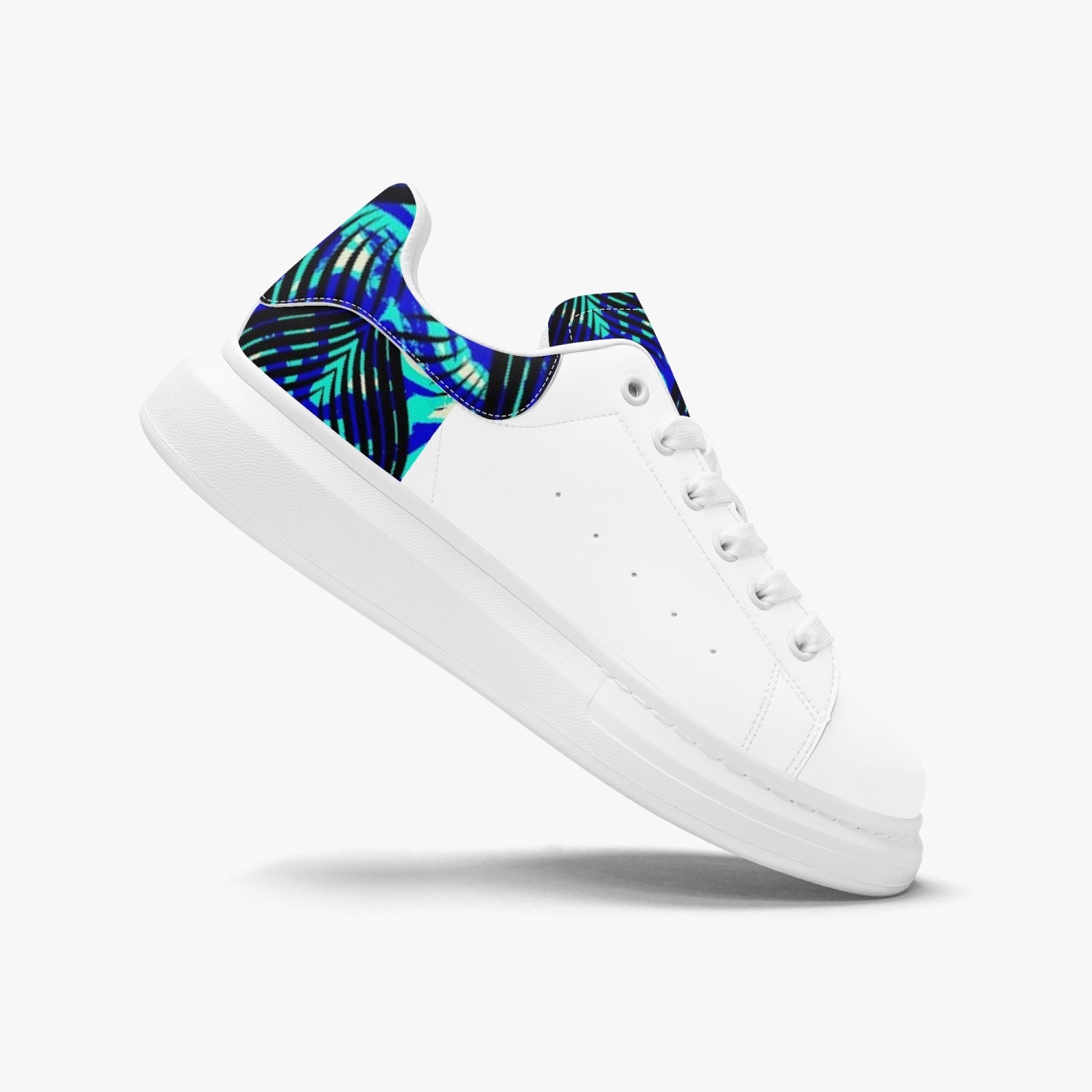FZ Unisex African Print Leather Oversized Sneakers - FZwear