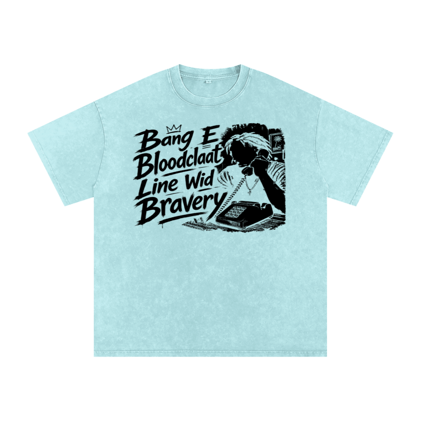 FZ Unisex Snow Washed Oversized Banga Cotton Tee