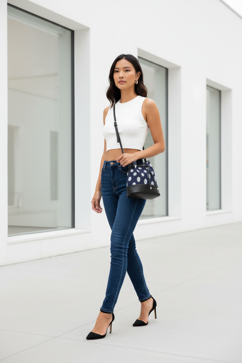 Asian model - Crossbody - Gallery Exterior