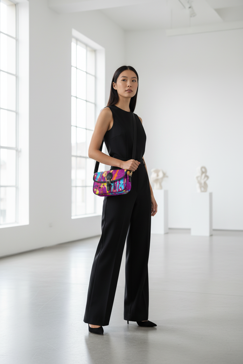Asian model gallery crossbody
