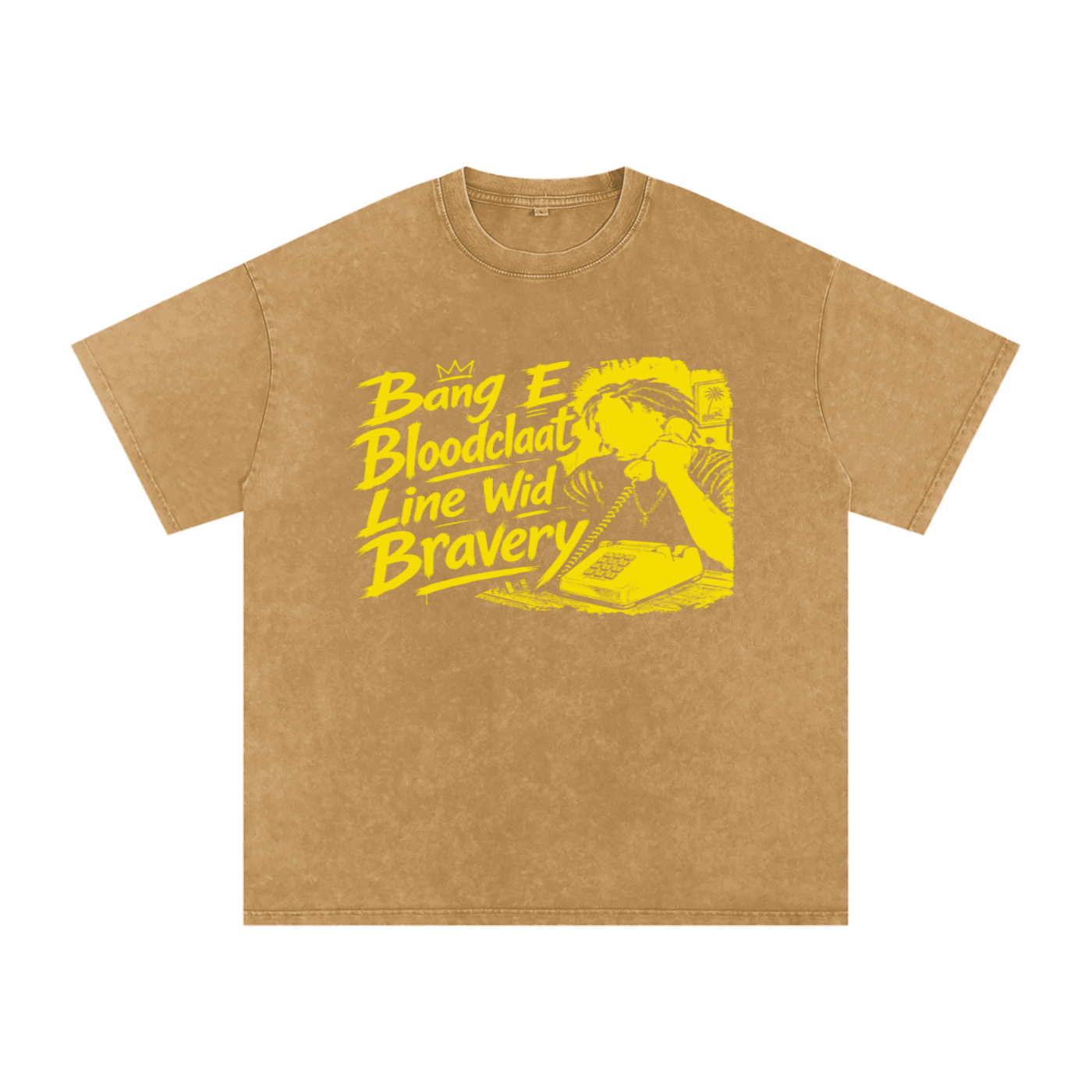 FZ Unisex Snow Washed Oversized Banga Cotton Tee