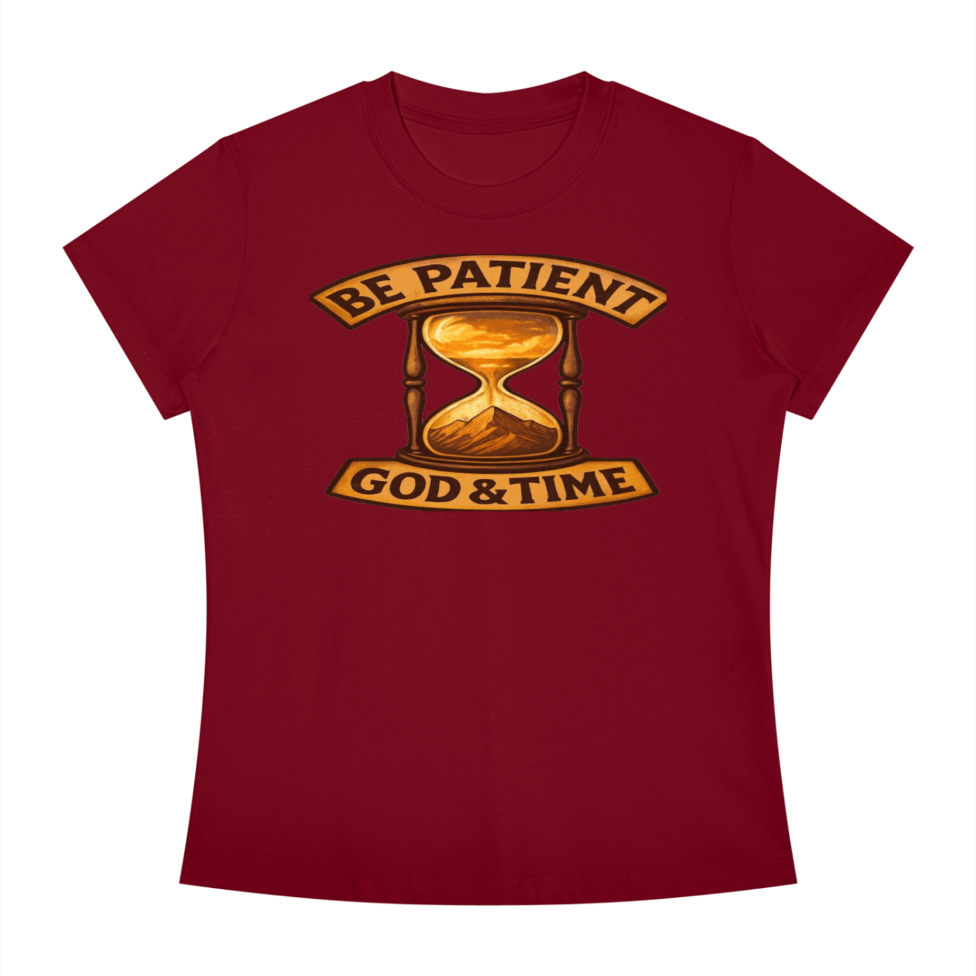 FZ Women's Slim Fit God & Time Crewneck Tee