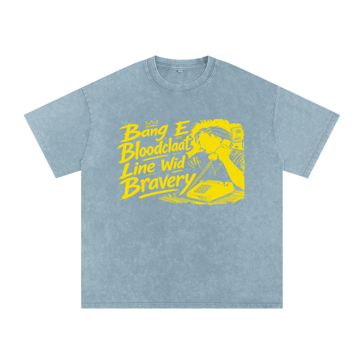 FZ Unisex Snow Washed Oversized Banga Cotton Tee
