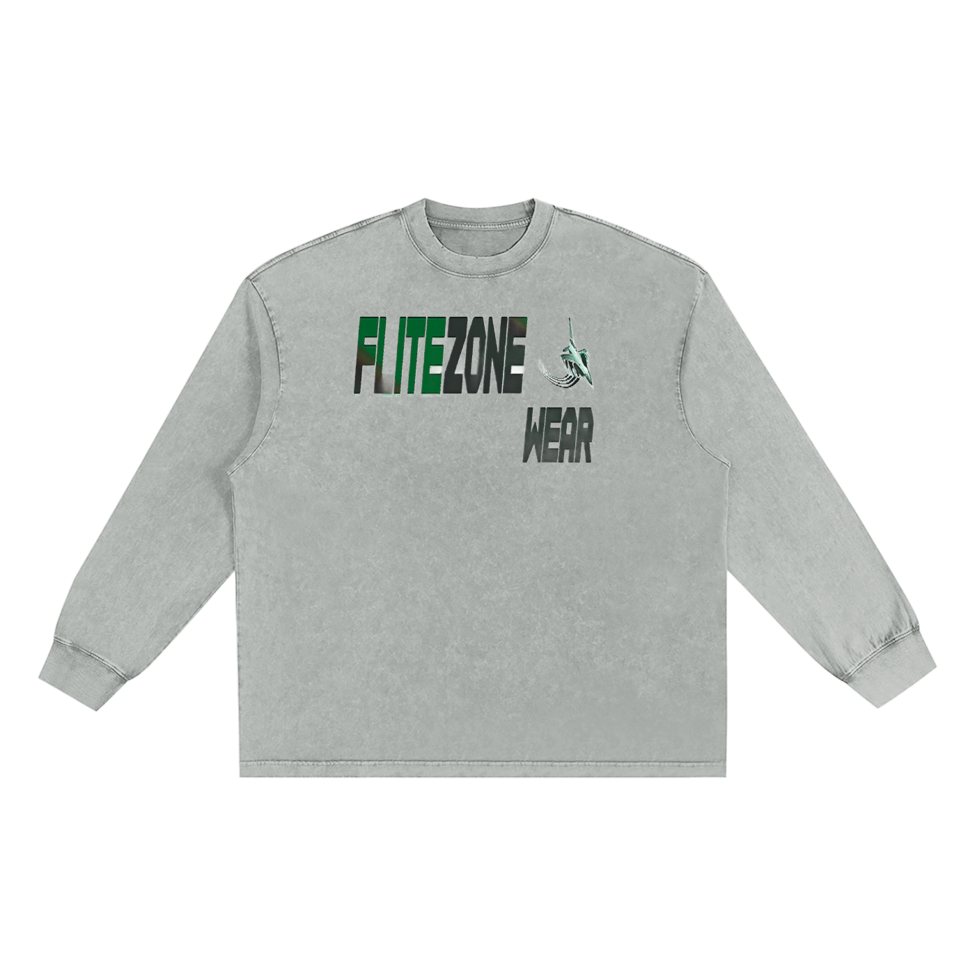 FZ Unisex Snow Washed Long Sleeve Oversize Tee