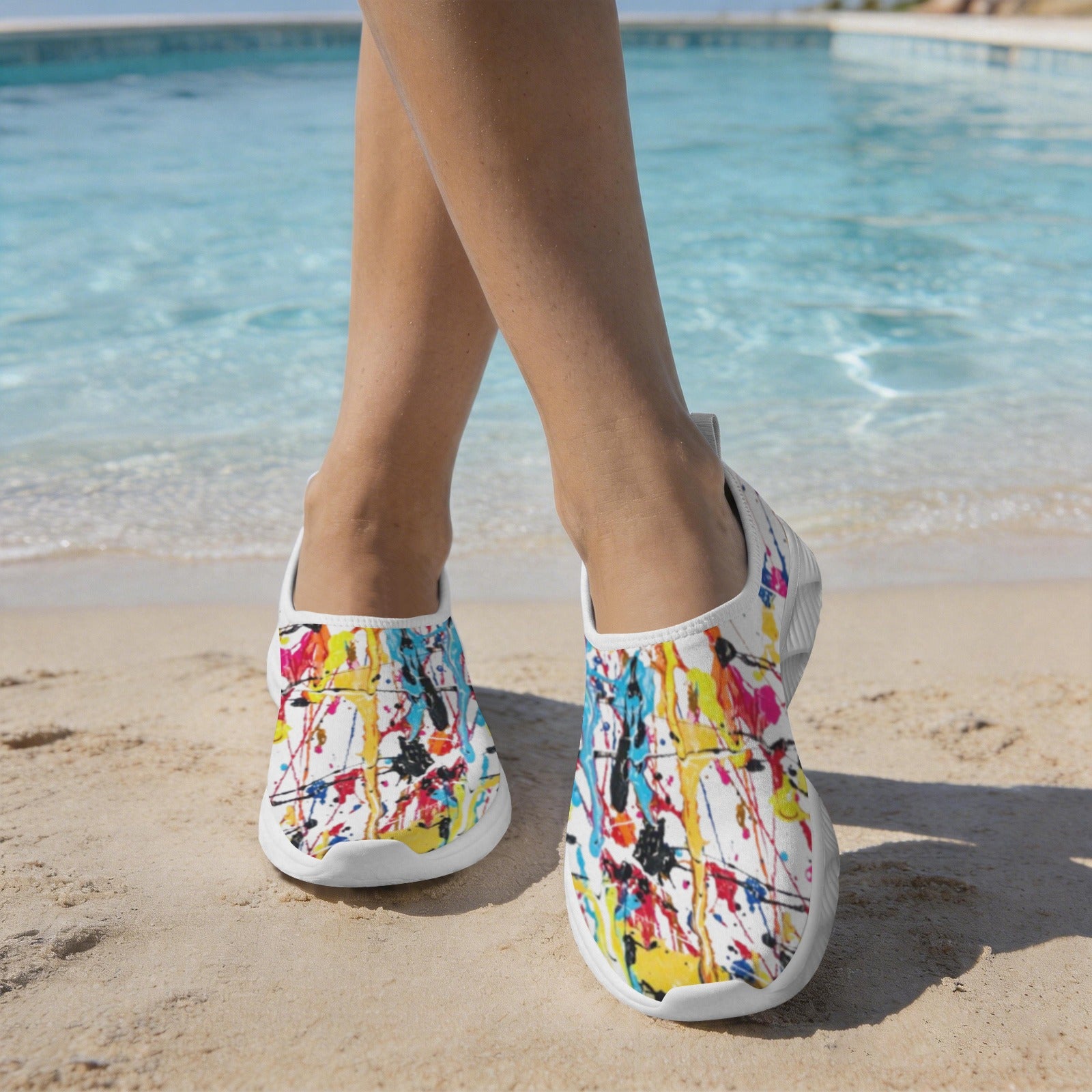 FZ Women's Painted Slip-On Shoes