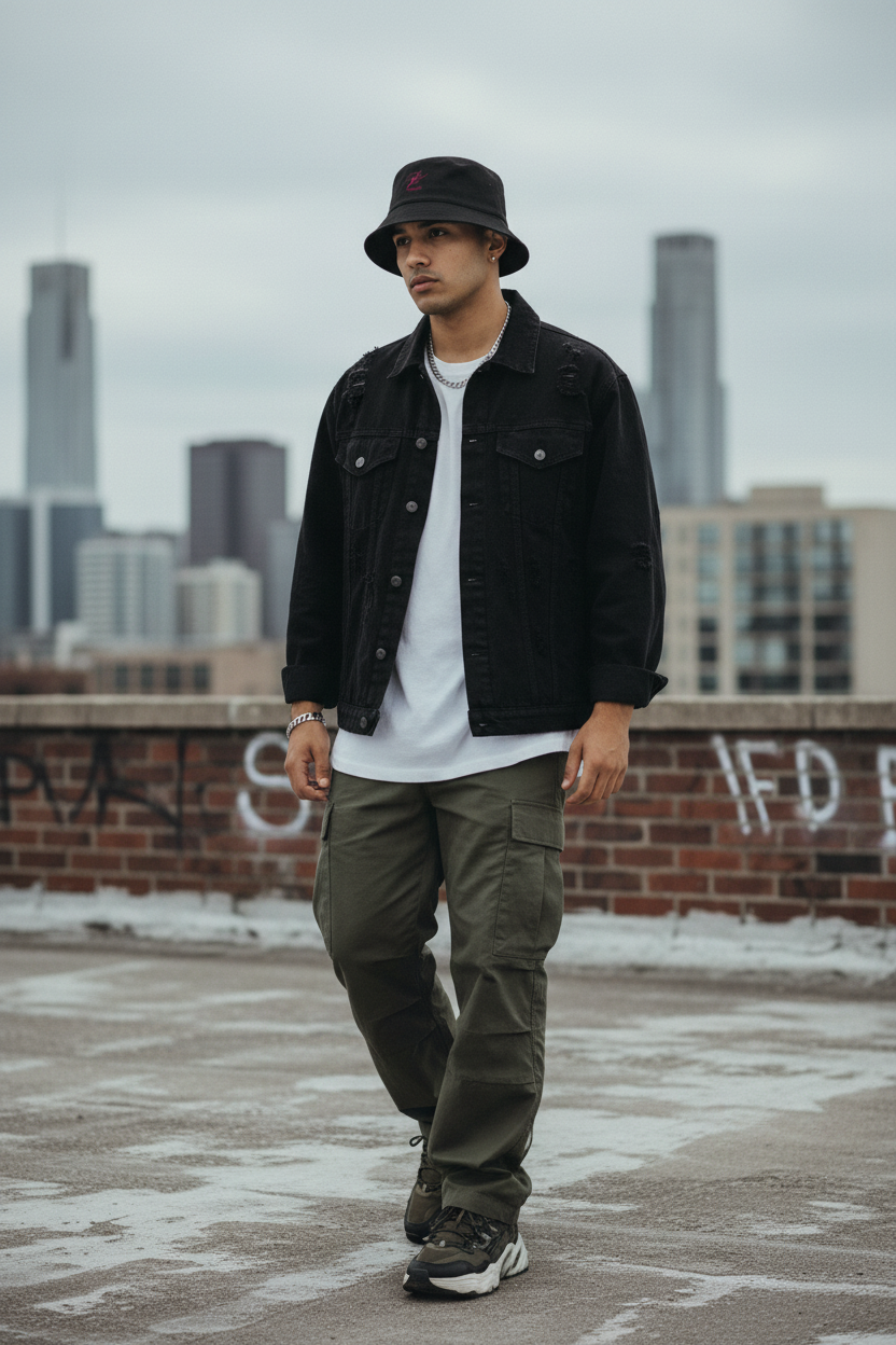 Black bucket hat - man lifestyle