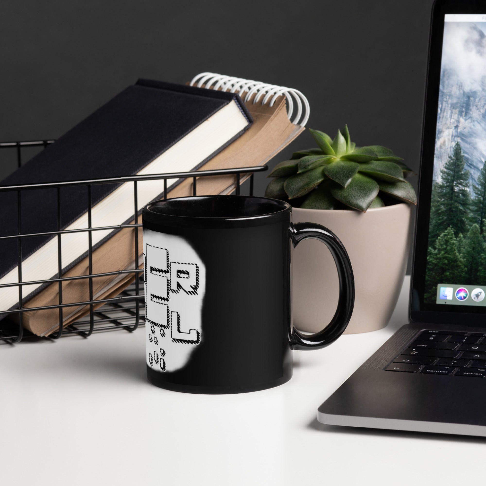 FZ Levels Black Glossy Mug - FZwear