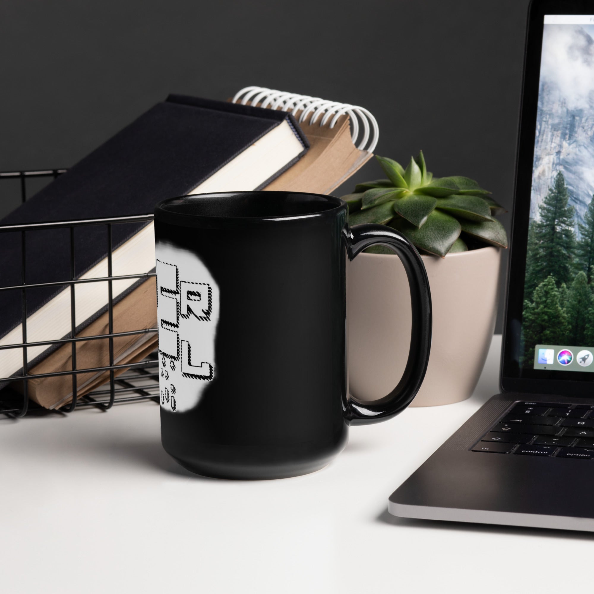 FZ Levels Black Glossy Mug - FZwear