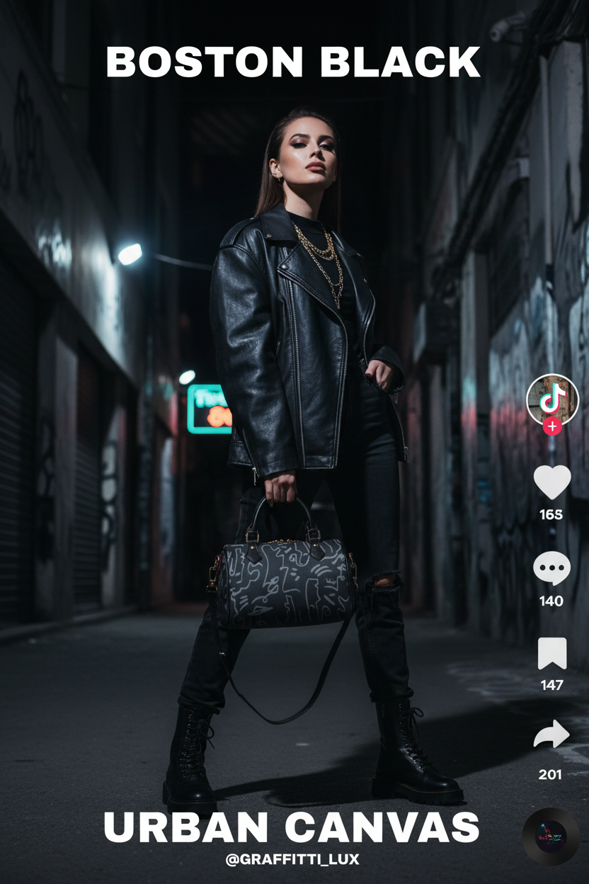 Black Grey Graffiti - Black Handles TikTok Ad