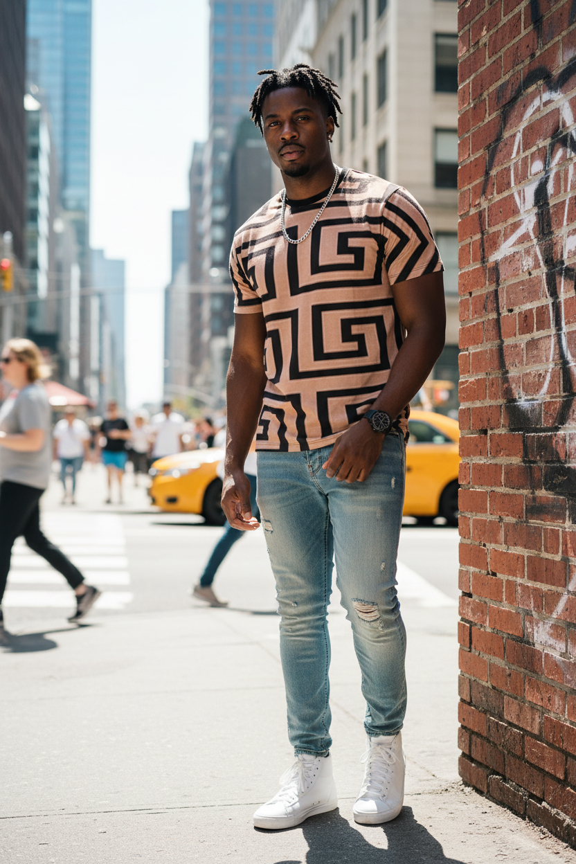 Black male model lifestyle