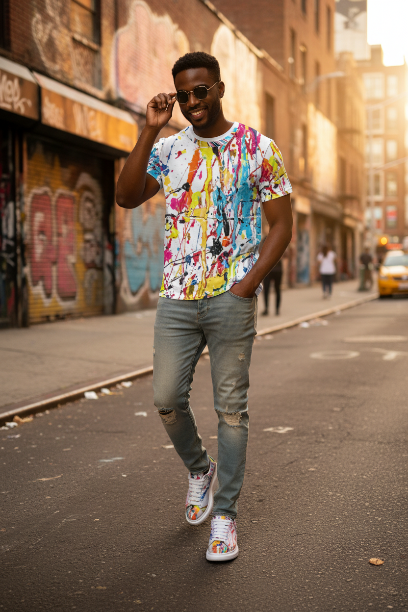 Black Model Urban Street