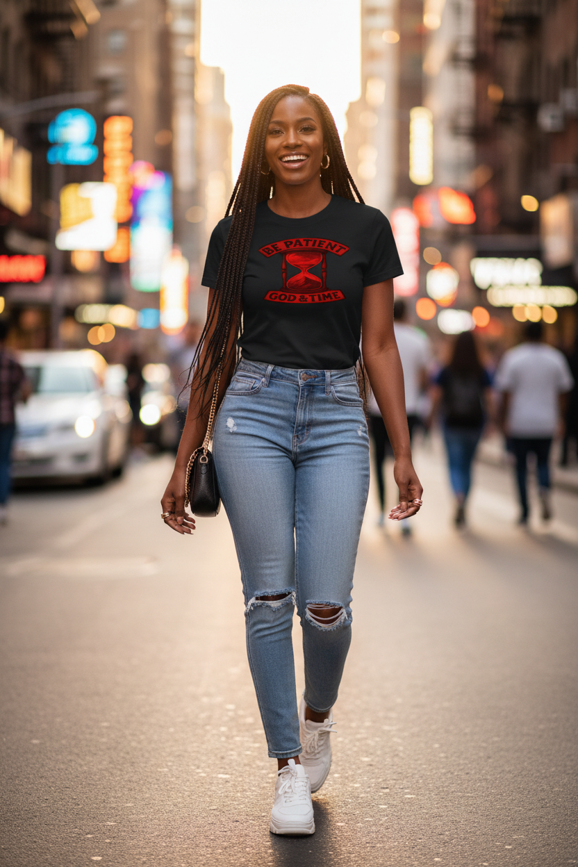 Black - Red Hourglass Tee