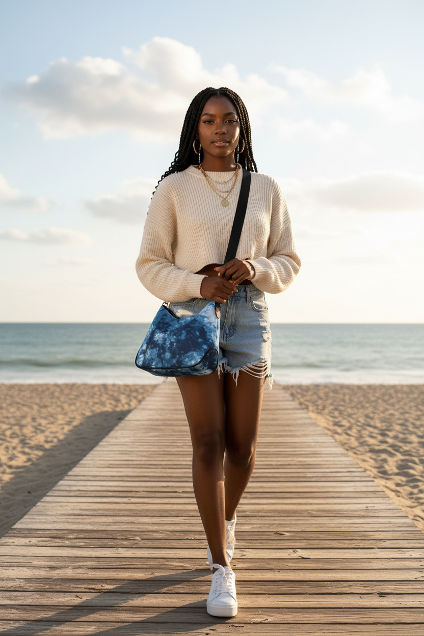 Blue Tie-Dye Bag - Boardwalk