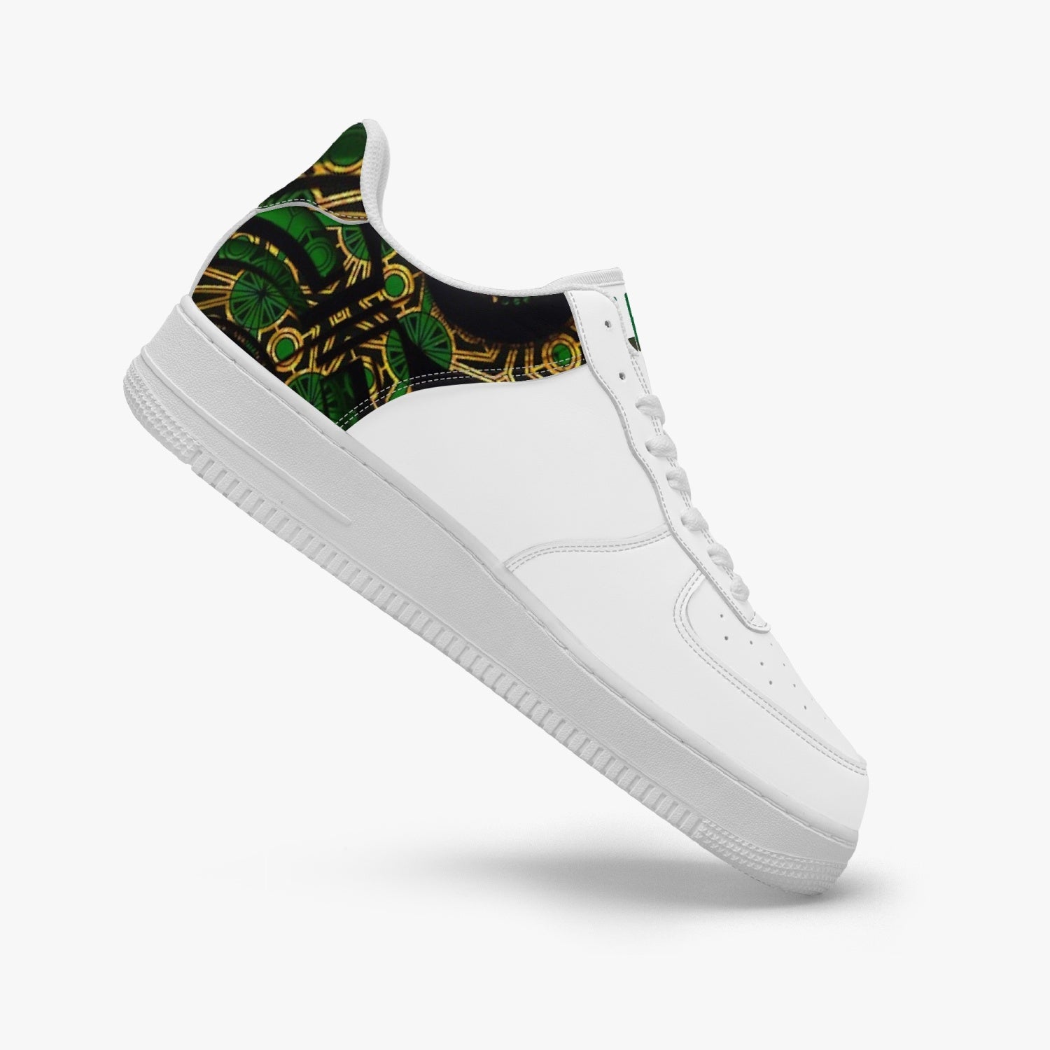 FZ Unisex African Print Low-Top Leather Sports Sneakers - FZwear