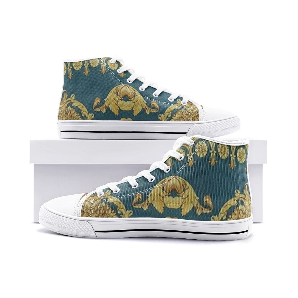 FZ African Print Unisex High Top Canvas Shoes - FZwear