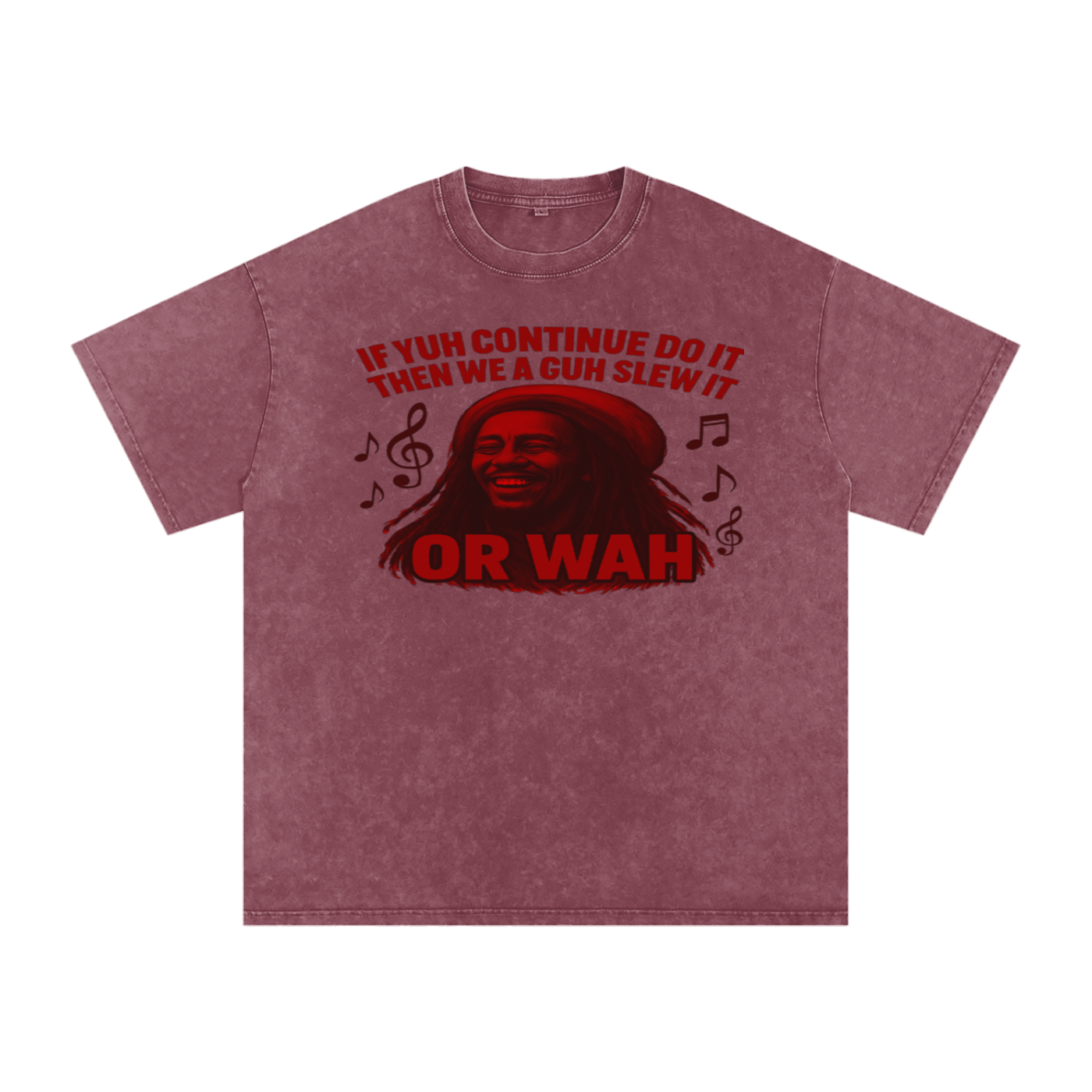 FZ Unisex "Or Wah" Acid Wash Oversize Tee