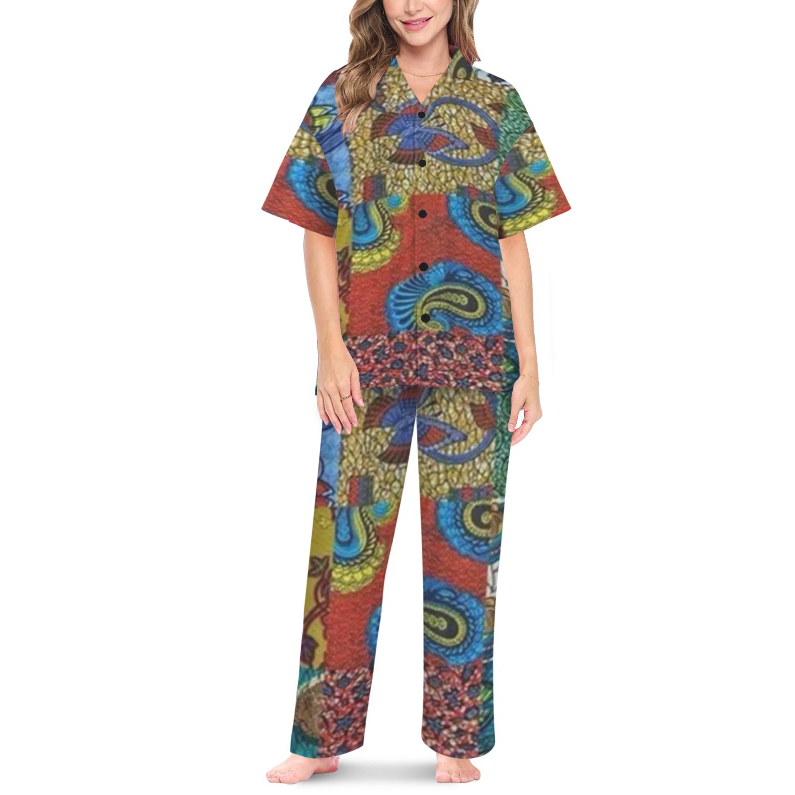 FZ Women's African Print Nightwear