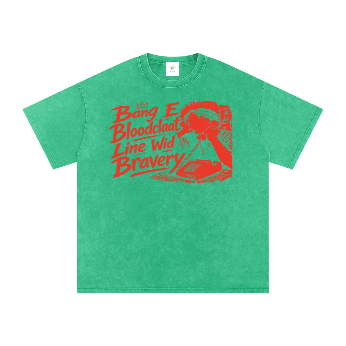 FZ Unisex Snow Washed Oversized Banga Cotton Tee