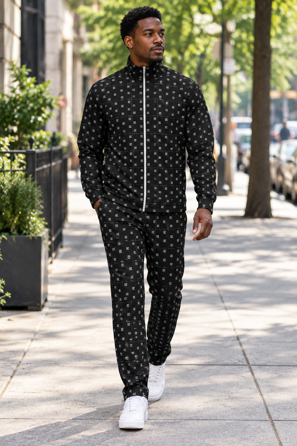 City sidewalk look