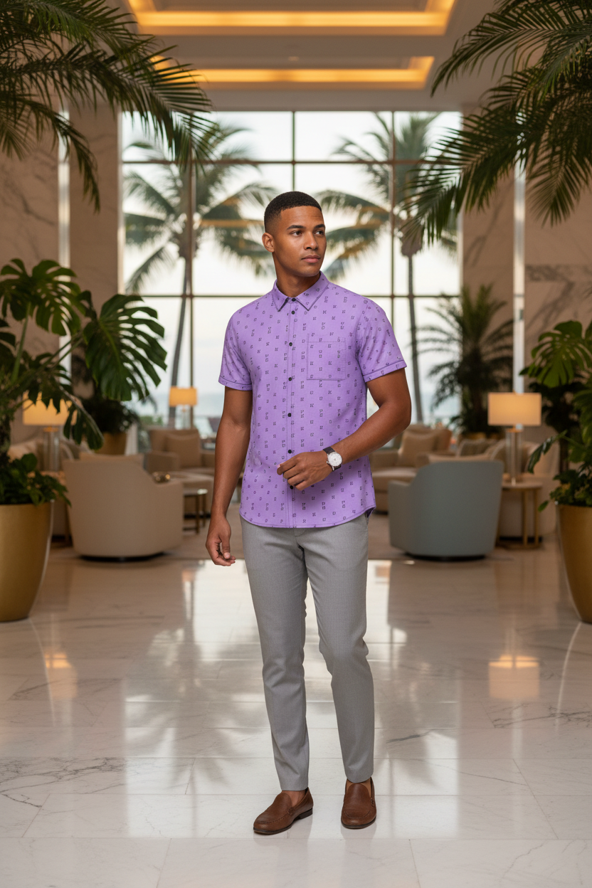 Cuban model - Miami Hotel Lobby