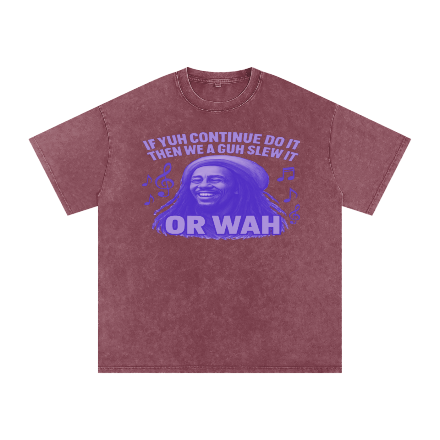 FZ Unisex "Or Wah" Acid Wash Oversize Tee