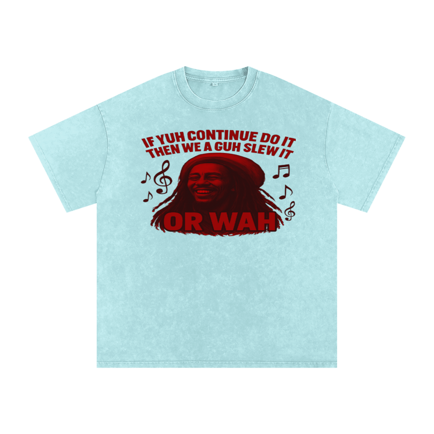 FZ Unisex "Or Wah" Acid Wash Oversize Tee