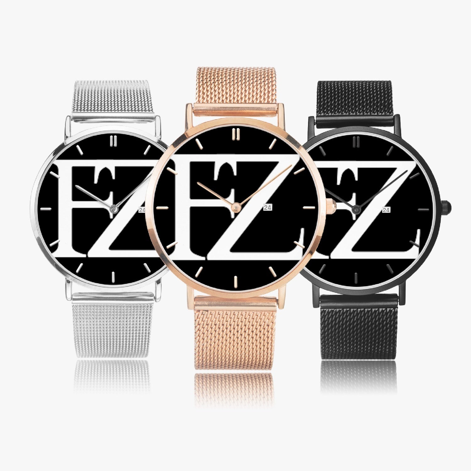 FZ Unisex Stainless Steel Perpetual Calendar Quartz Watch (With Indicators) - FZwear