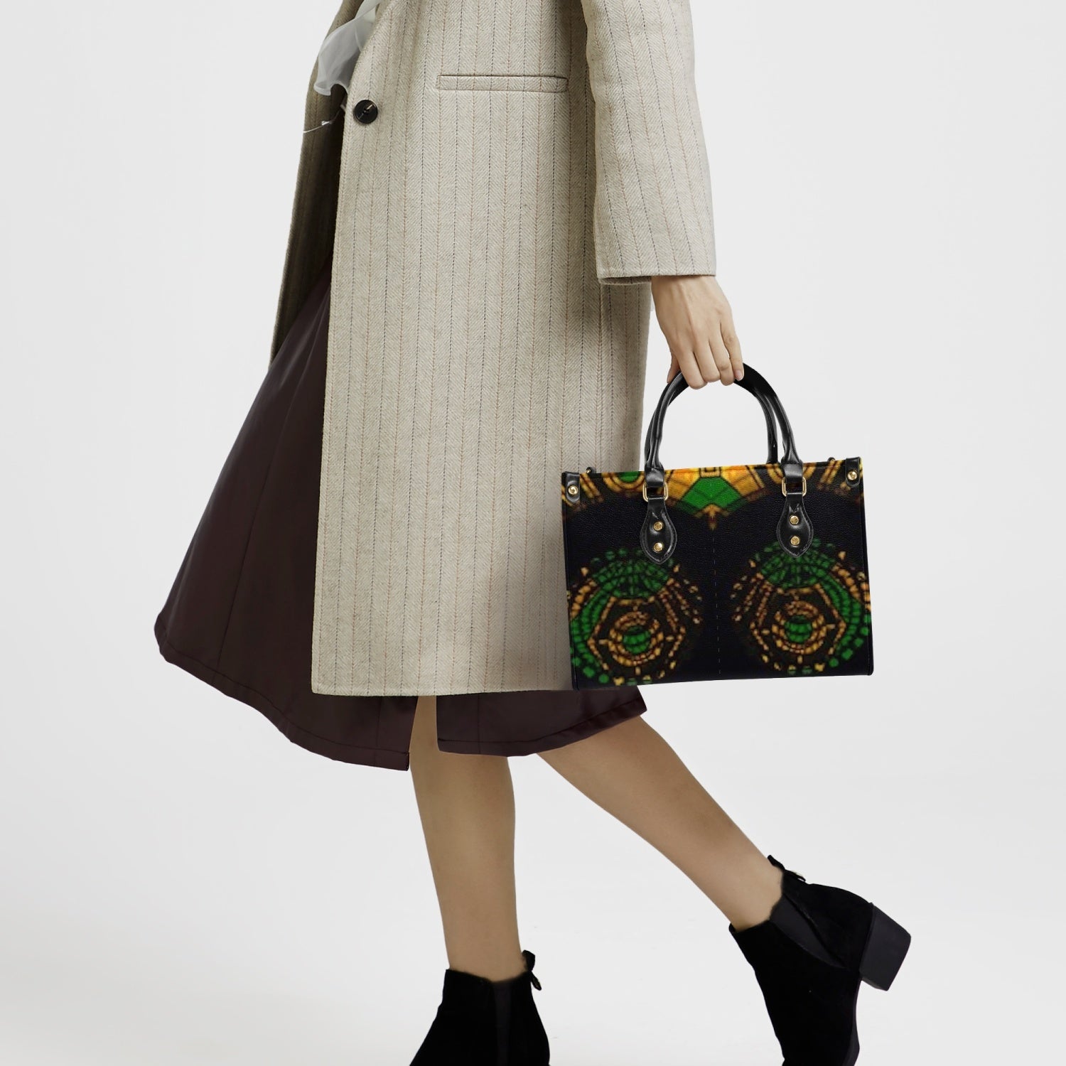 FZ Women's Concise Type African Print Tote Bag JetPrint