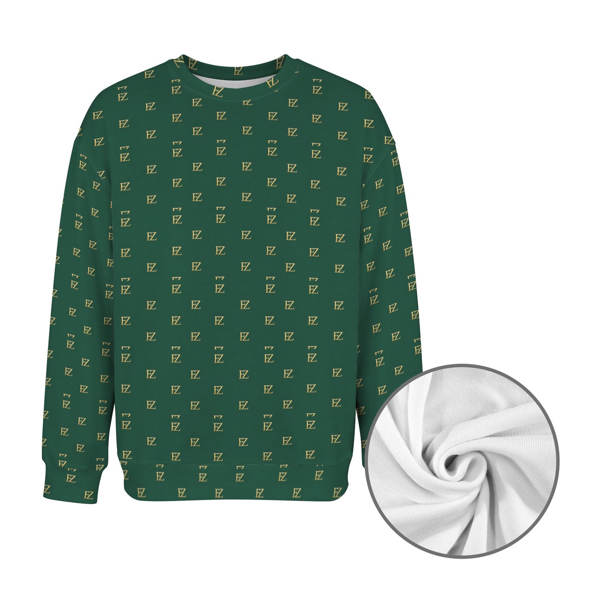 FZ Men's Original Monogram Crewneck Sweater Pullover