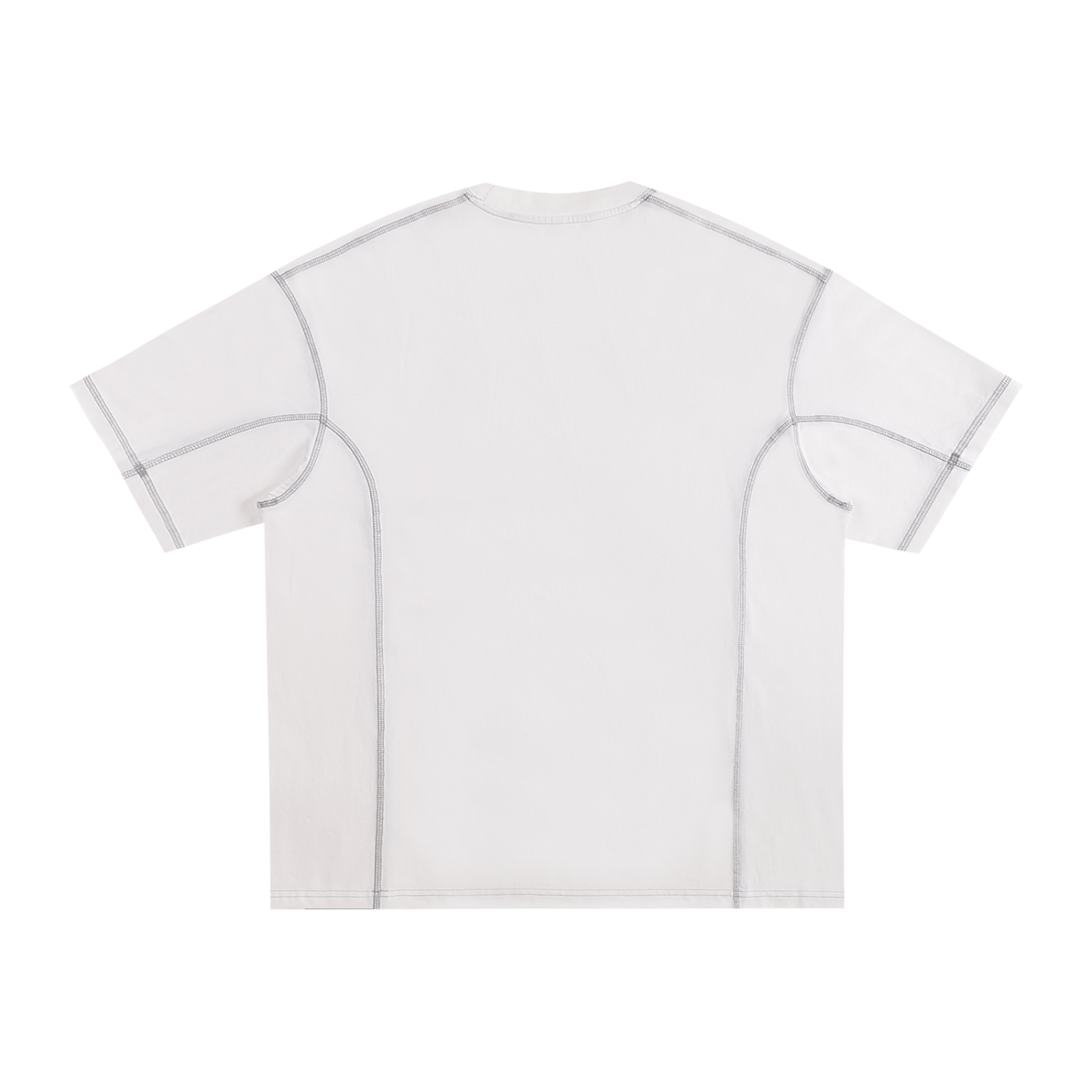 FZ Women's Streetwear Contrast-Stitched Cotton Tee