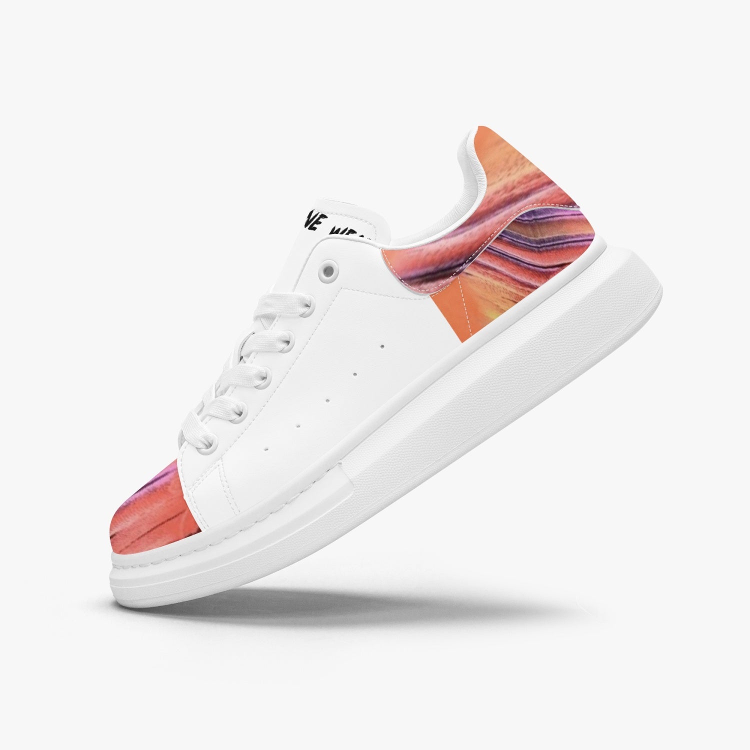 FZ Unisex Leather Oversized Sneakers JetPrint