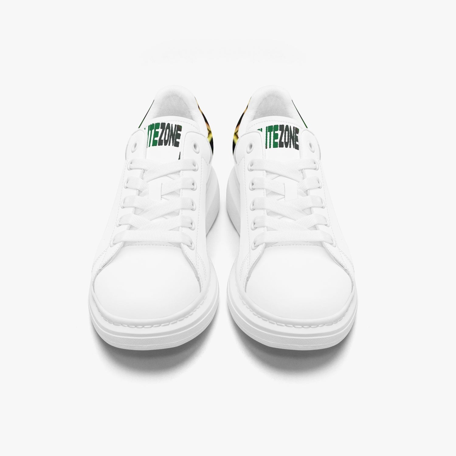 FZ Unisex Leather Oversized African Print Sneakers - FZwear