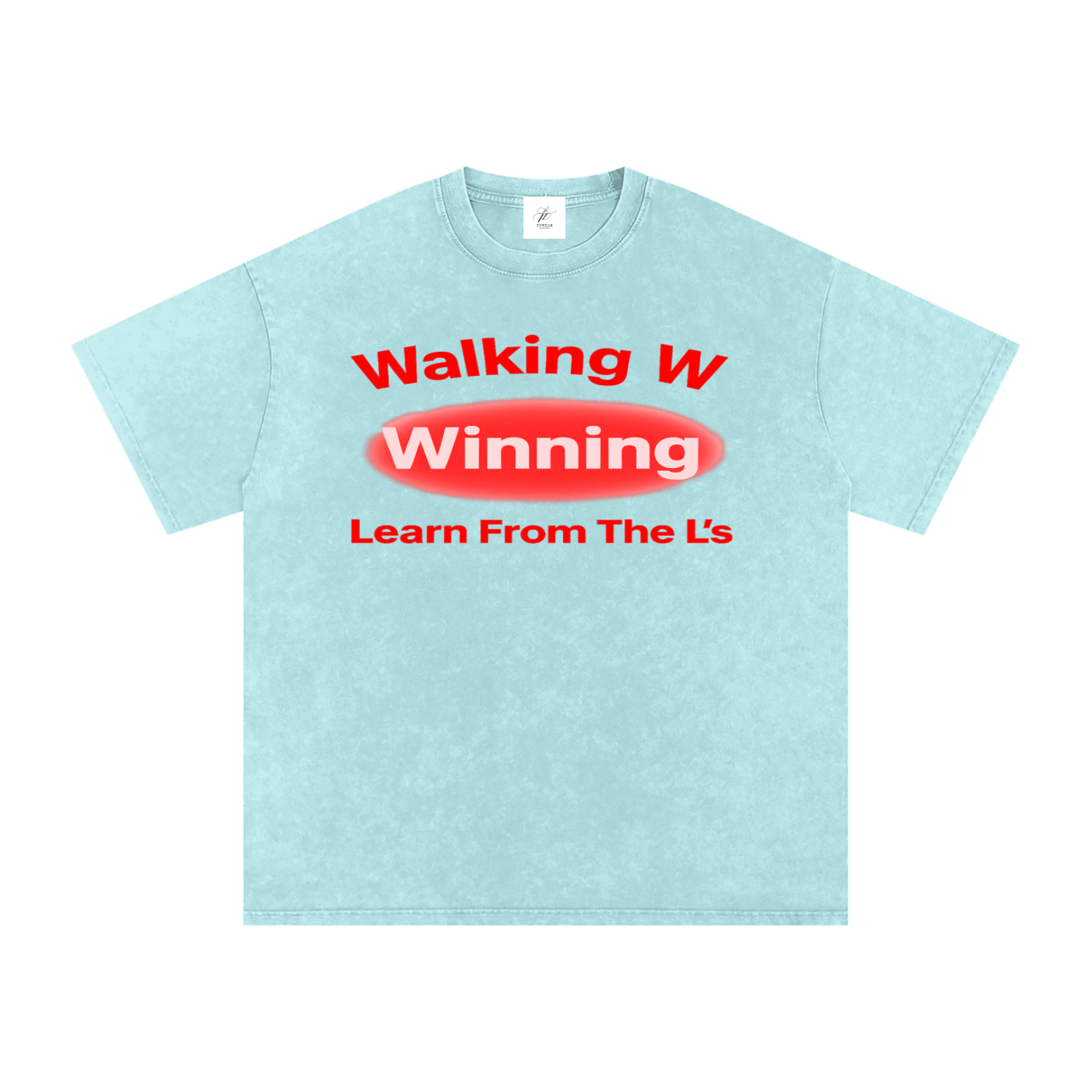 FZ Unisex Acid Wash Winning Oversize Tee