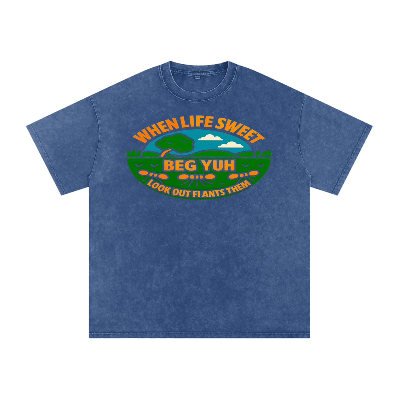 FZ Unisex Acid Wash Oversize Tee