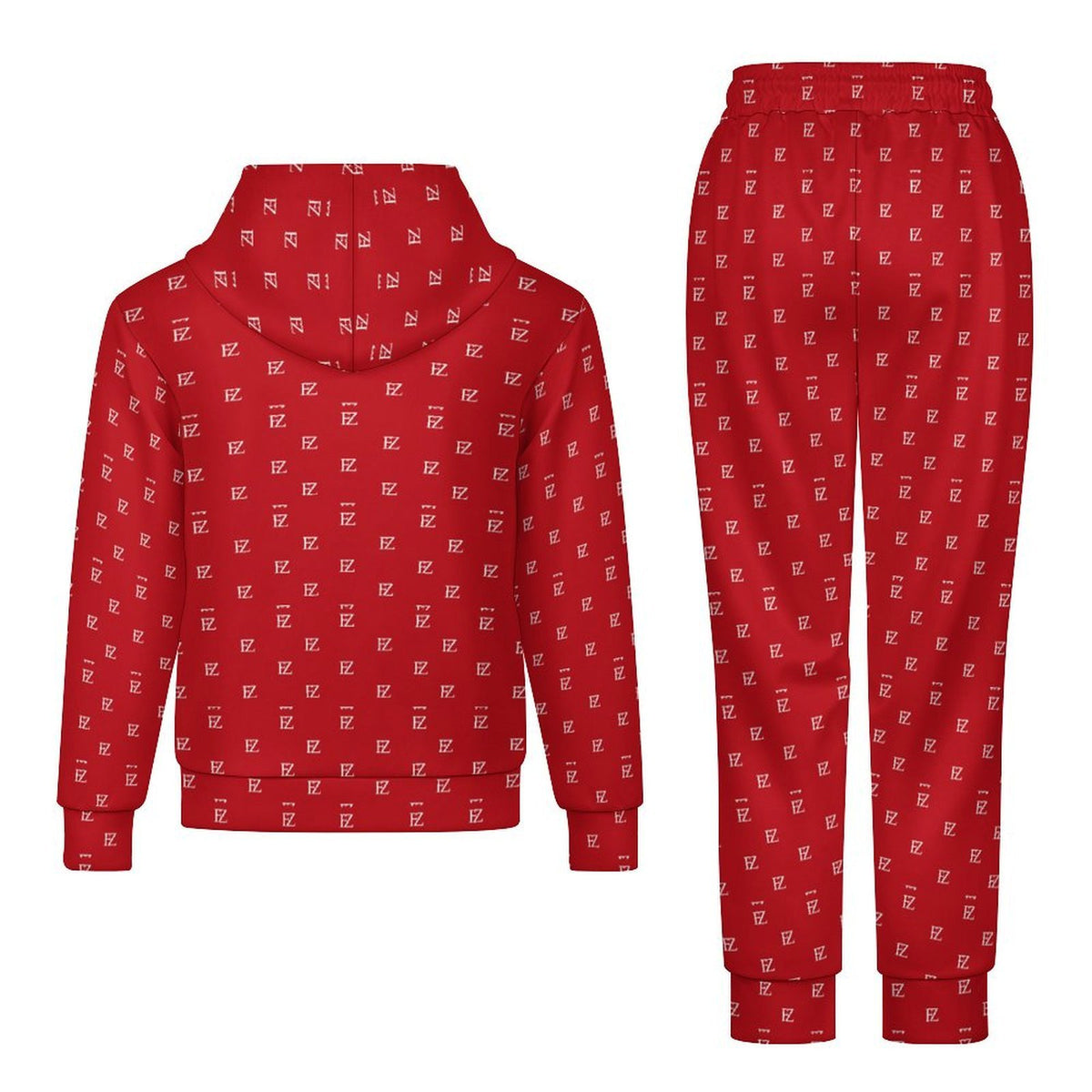 Custom Unsex Kid's Long Sleeve Hoodies&Pants Set